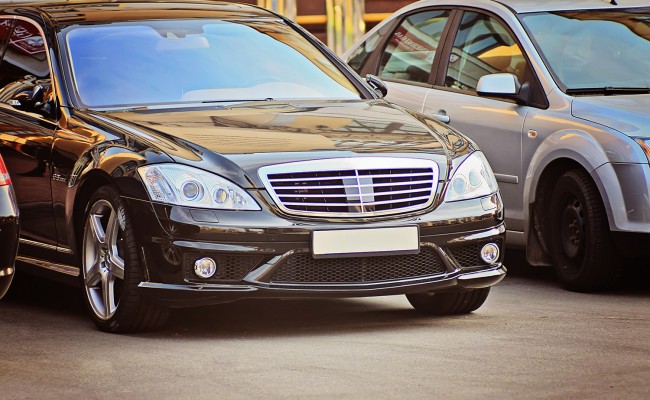 Luxury business car black